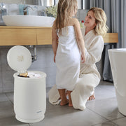 21L Bucket Towel Warmer with Auto Shut-Off - White-Dryers-DECOROLALA