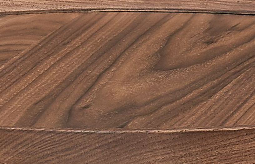 21.66" X 21.66" X 22.05" Round Side Table In American Walnut And Black-End-Side Tables-DECOROLALA