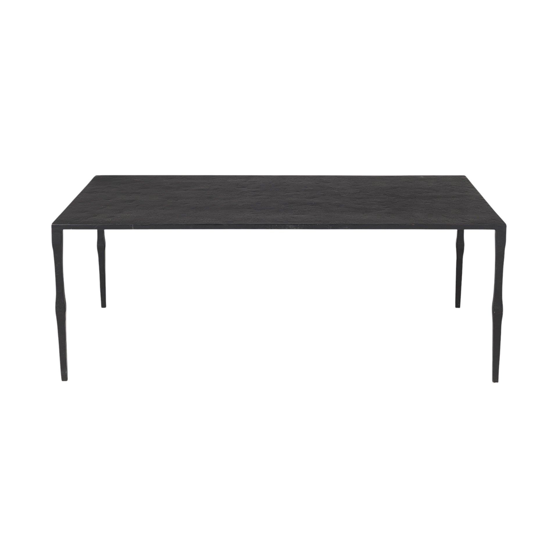 22" Black Iron Coffee Table-Coffee Tables-DECOROLALA