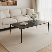 22" Black Iron Coffee Table-Coffee Tables-DECOROLALA