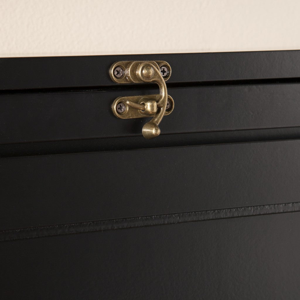 22" Black Secretary Desk-Desks-DECOROLALA