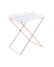 22" Metal Folding Butler Table-Tray Tables-DECOROLALA
