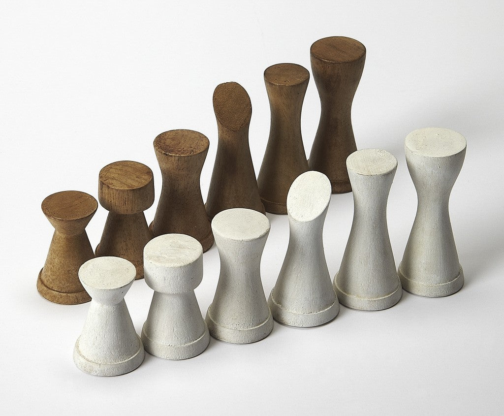 22" Natural Wood Square Pedestal Coffee Table-Coffee Tables-DECOROLALA