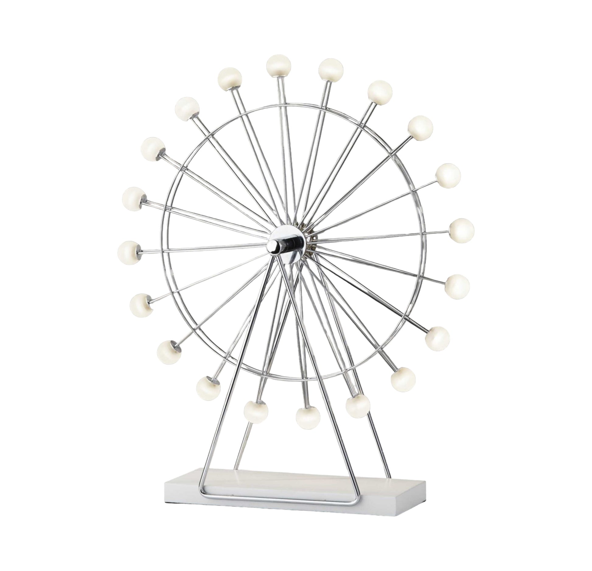 22" Off White Metal Multi Light Bedside LED Table Lamp With Off White Globe Shade-Table Lamps-DECOROLALA