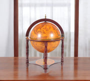 22" Walnut Solid Wood Game Hand Painted Tabletop Sculpture-Sculptures-DECOROLALA