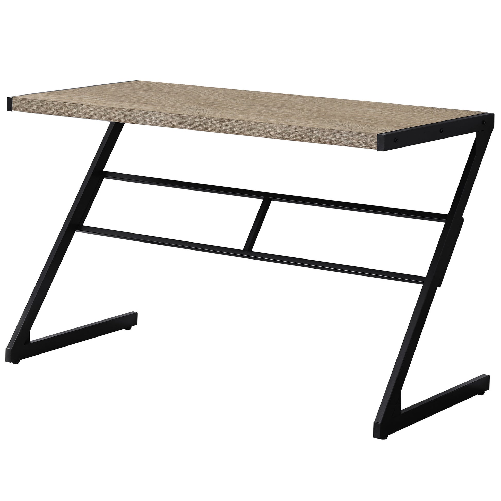 22" White and Silver Computer Desk-Desks-DECOROLALA