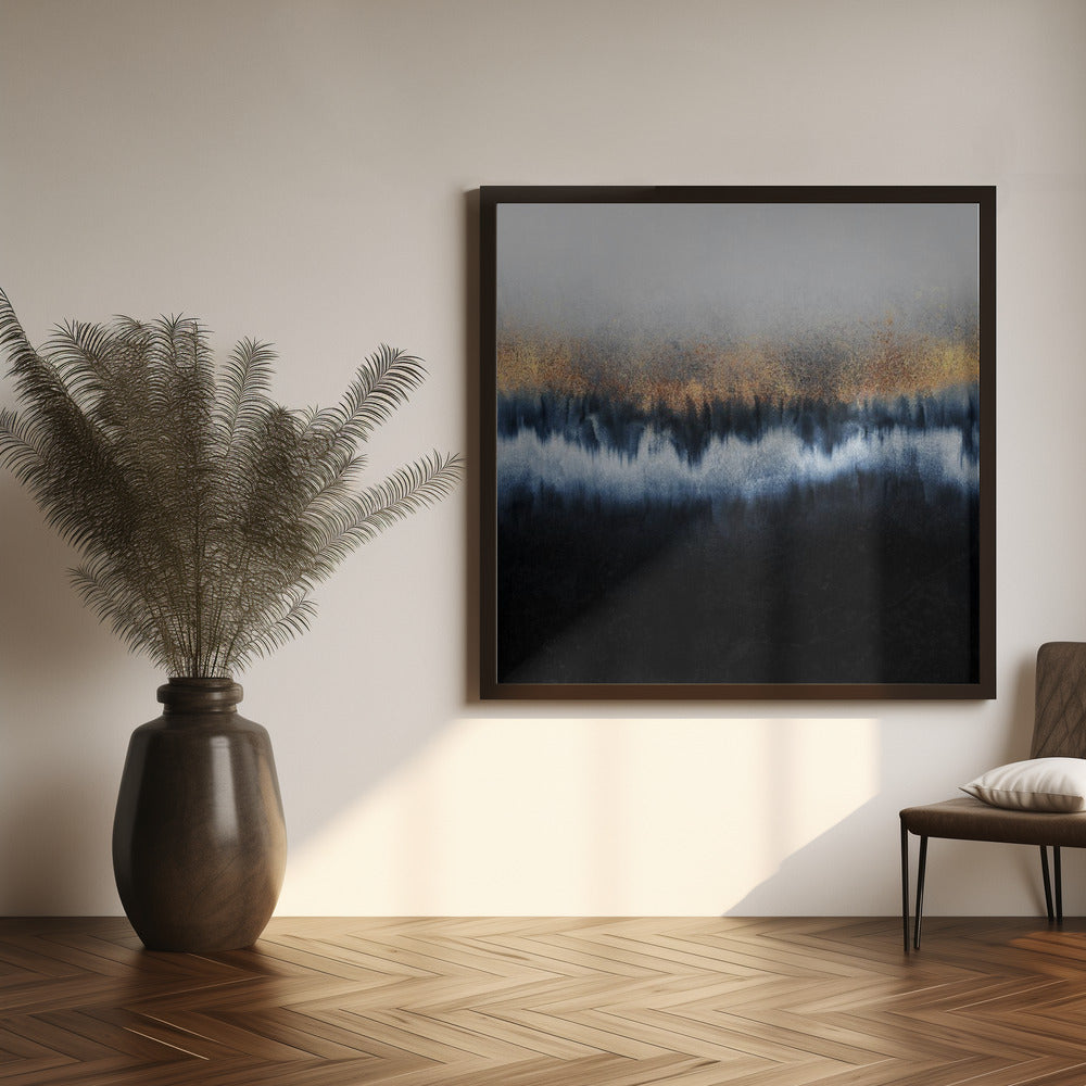 Golden Horizon Abstract-canvas-DECOROLALA