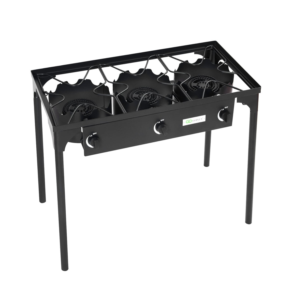 225000 BTU Portable Propane 3 Burner Gas Cooker-Outdoor Grills-DECOROLALA