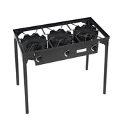 225000 BTU Portable Propane 3 Burner Gas Cooker-Outdoor Grills-DECOROLALA