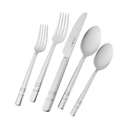 HENCKELS Madison Square 20 Piece Flatware Set Matted/Polished-n/a-DECOROLALA