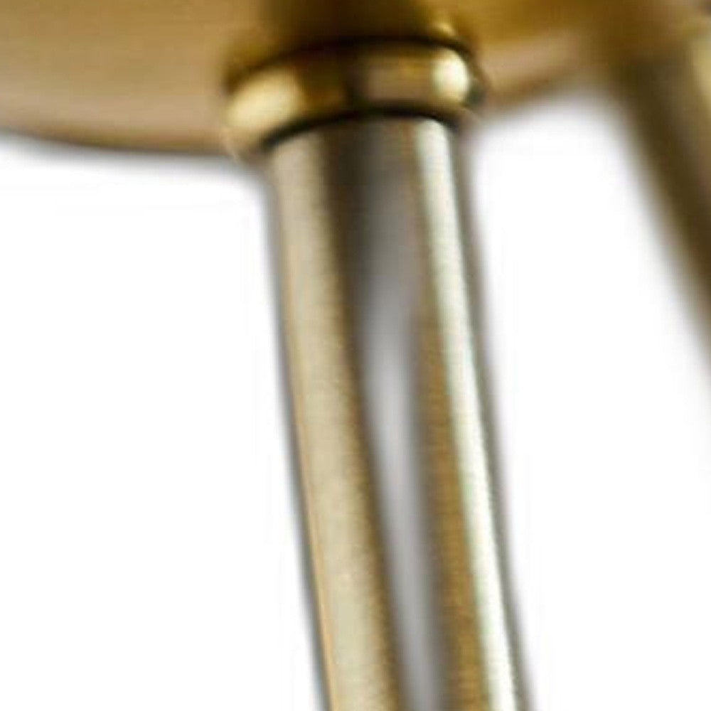 23" Black Metal Six Light Standard Table Lamp-Table Lamps-DECOROLALA