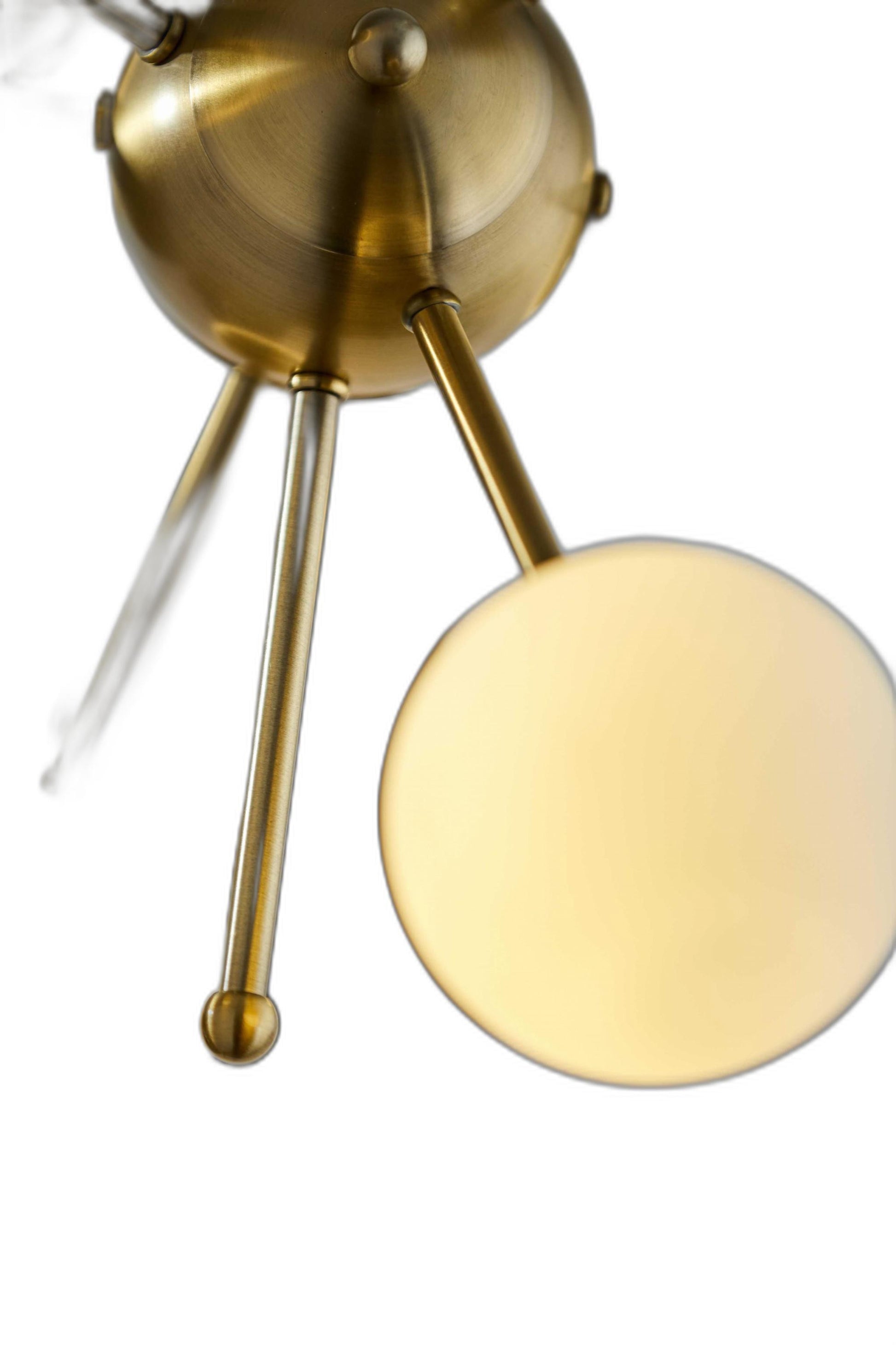 23" Black Metal Six Light Standard Table Lamp-Table Lamps-DECOROLALA