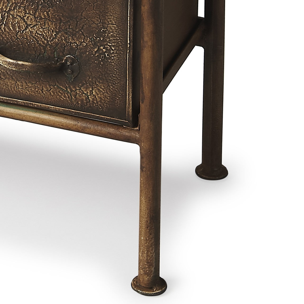 23" Bronze Metal Six Drawer Chest-Dressers-DECOROLALA