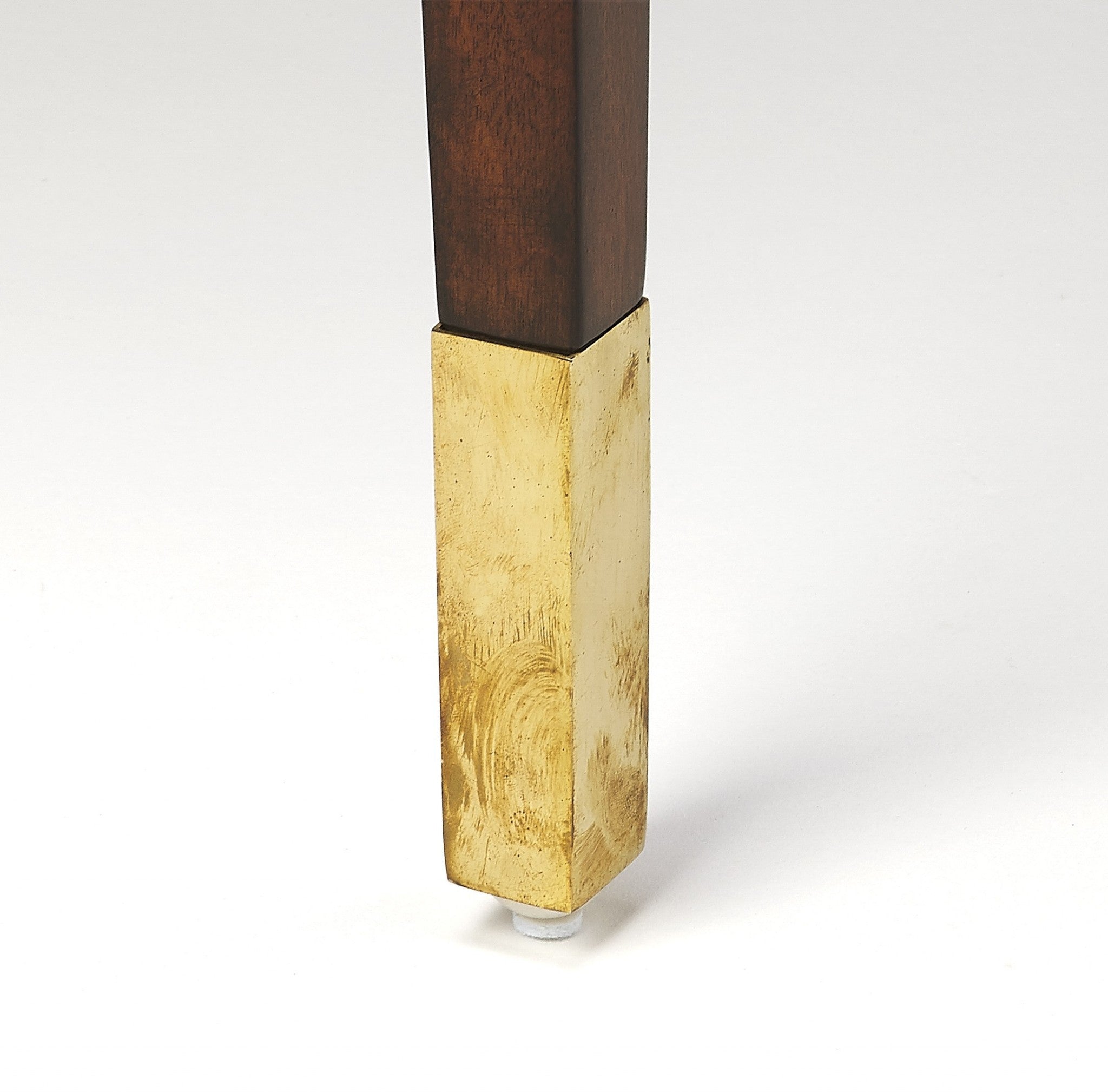 23" Brown Wood Square Coffee Table With Drawer-Coffee Tables-DECOROLALA