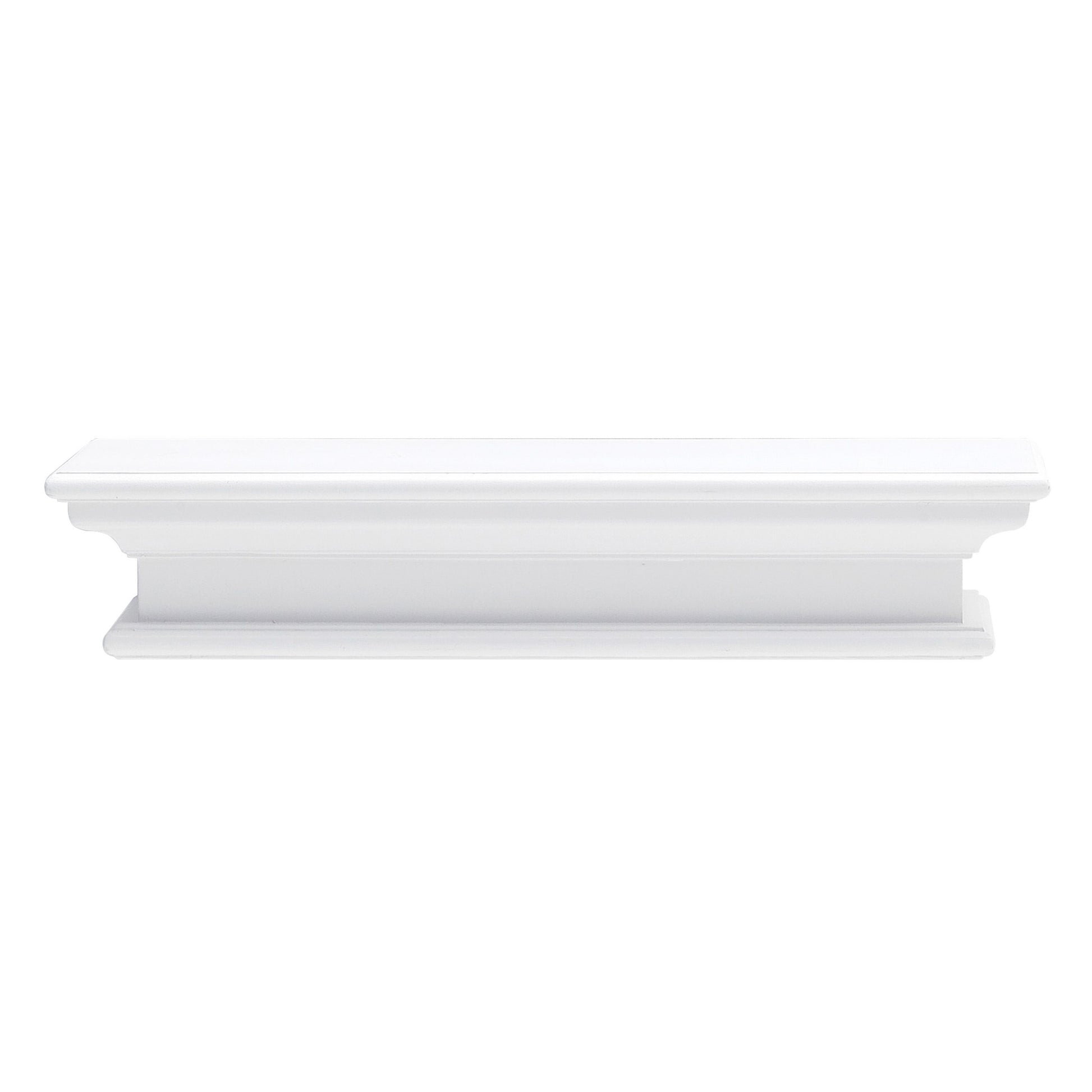 23" Classic White Floating Wall Shelf-Wall Mounted Shelves-DECOROLALA