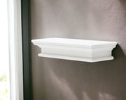 23" Classic White Floating Wall Shelf-Wall Mounted Shelves-DECOROLALA