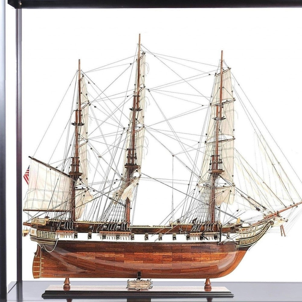 23" Dark Brown Glass Standard Display Stand-Cabinets-DECOROLALA