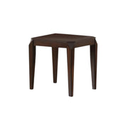 23" Dark Brown Solid Wood End Table-End-Side Tables-DECOROLALA