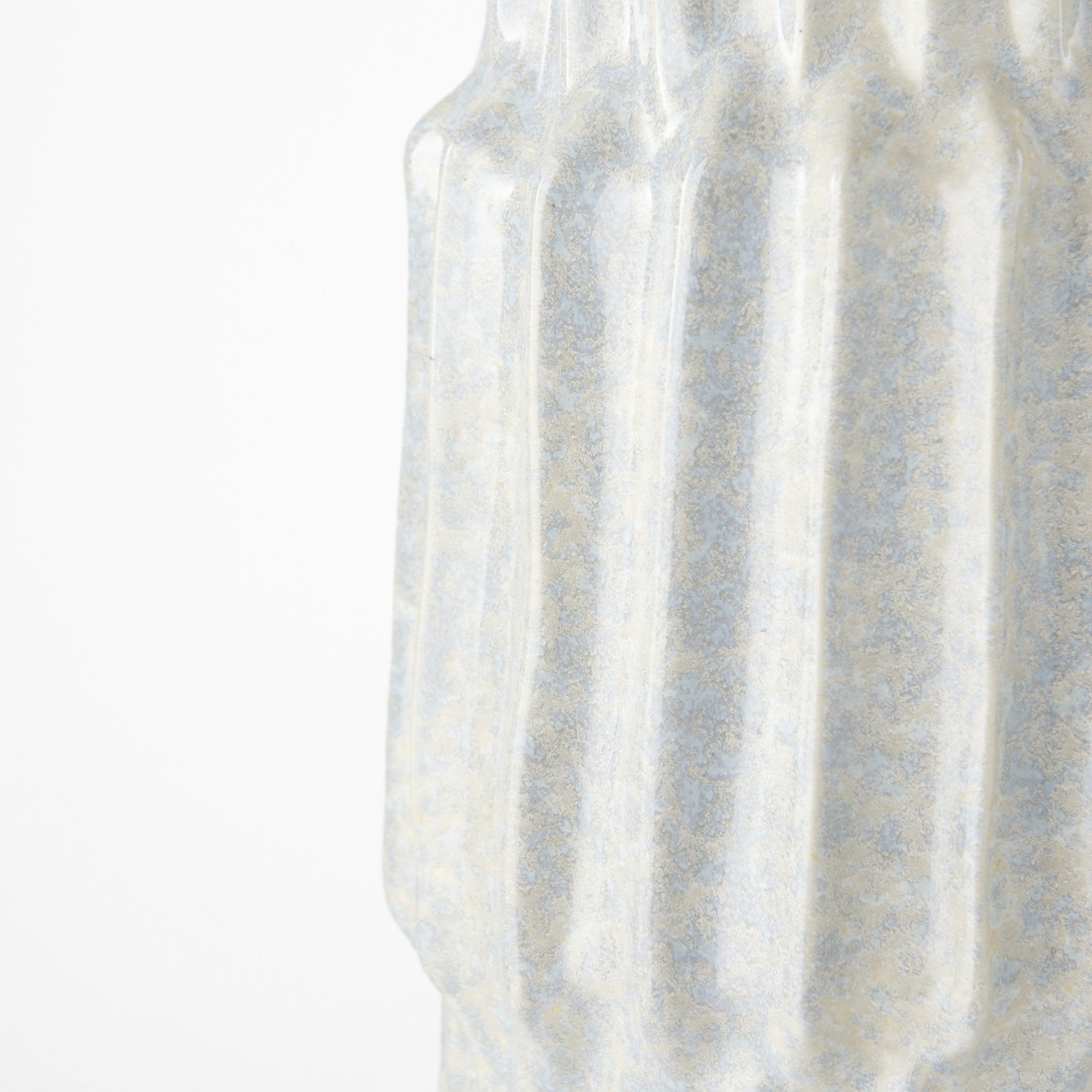 23" Gray Abstract Cylinder Ceramic Table Vase-Vases-DECOROLALA