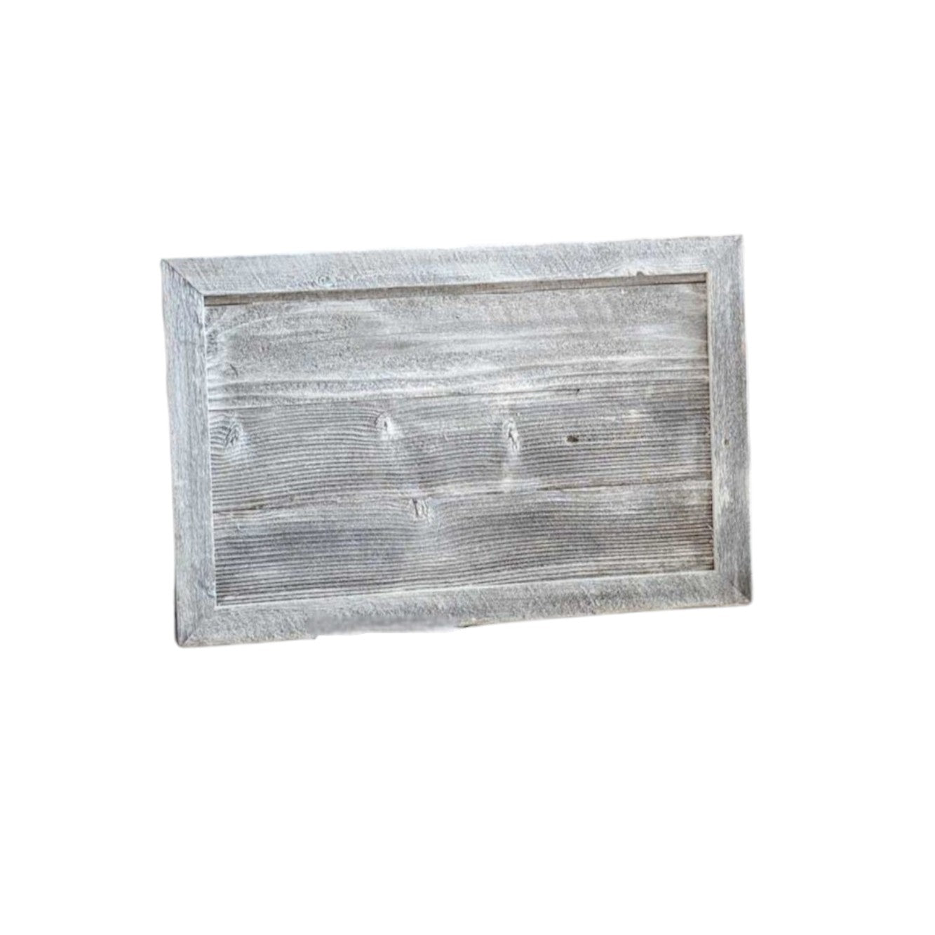 23" Gray White Wash Plank Christmas Tree Collar-Sculptures-DECOROLALA