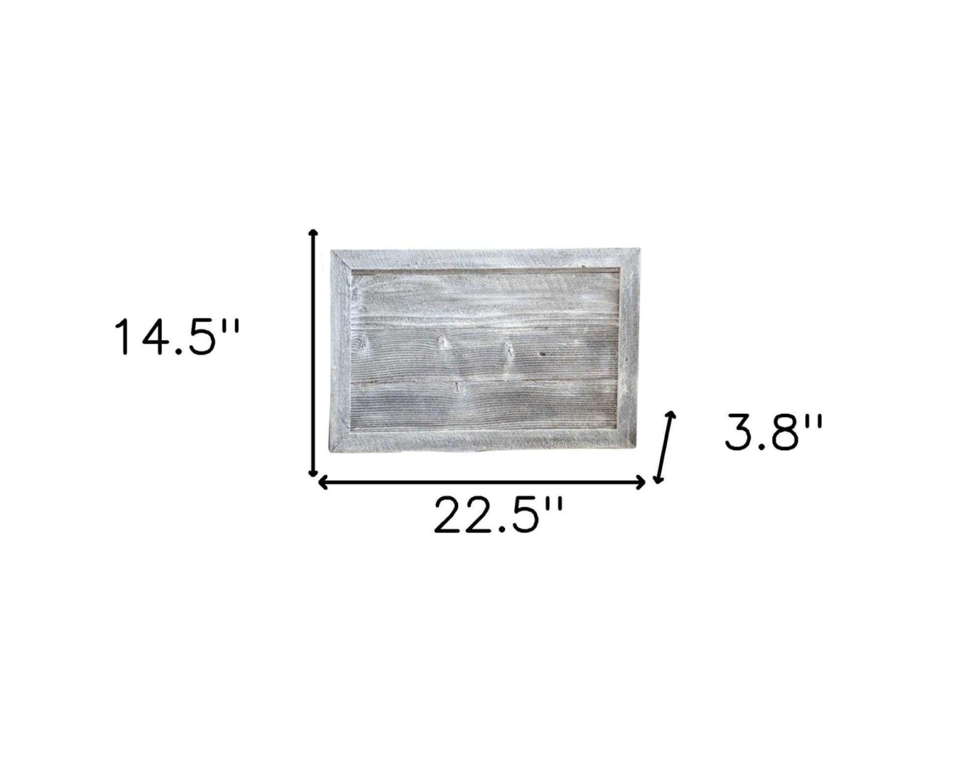 23" Gray White Wash Plank Christmas Tree Collar-Sculptures-DECOROLALA