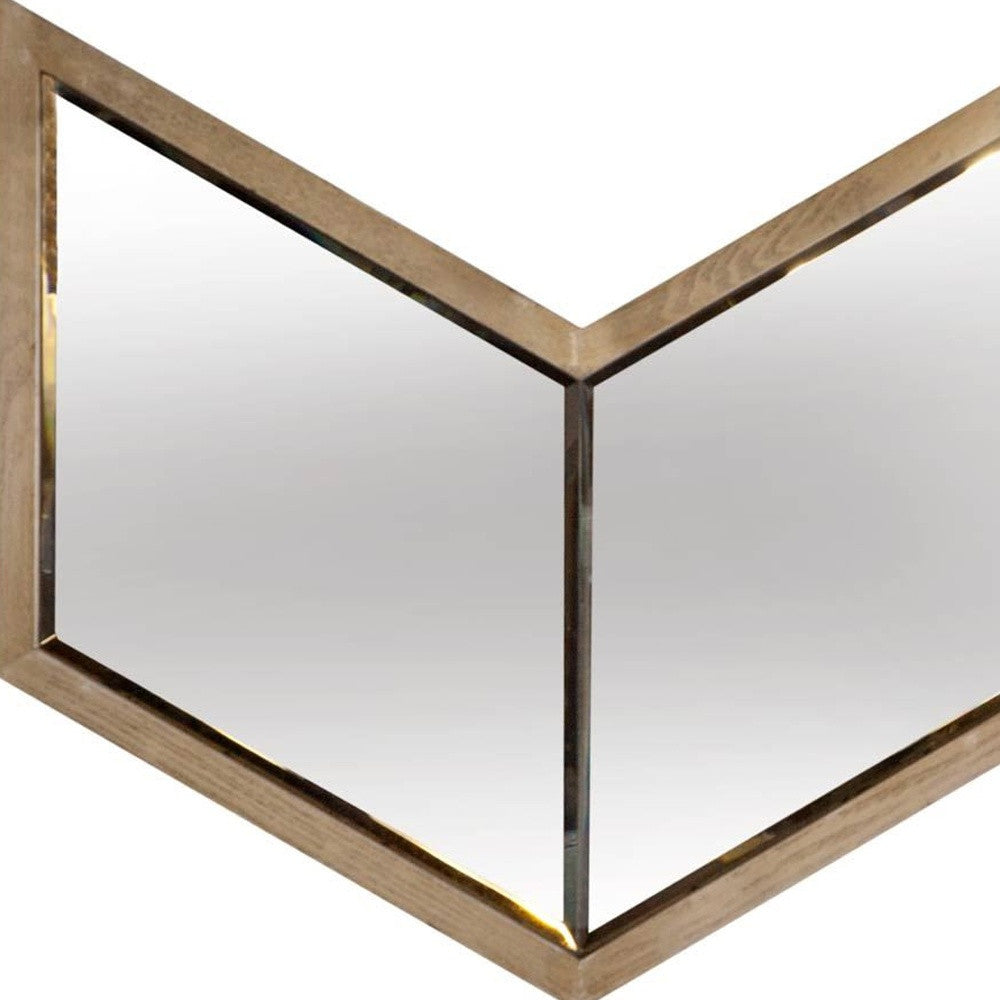 23" Natural Novelty Wood Framed Accent Mirror-Mirrors-DECOROLALA