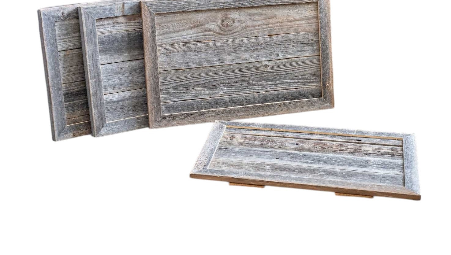 23" Natural Weathered Gray Plank Christmas Tree Collar-Sculptures-DECOROLALA