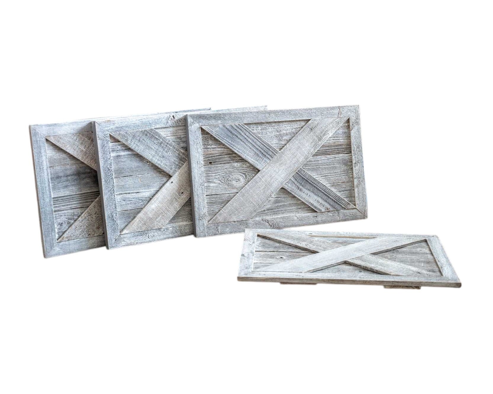 23" Natural Weathered Gray Whitewash Christmas Tree Collar-Sculptures-DECOROLALA