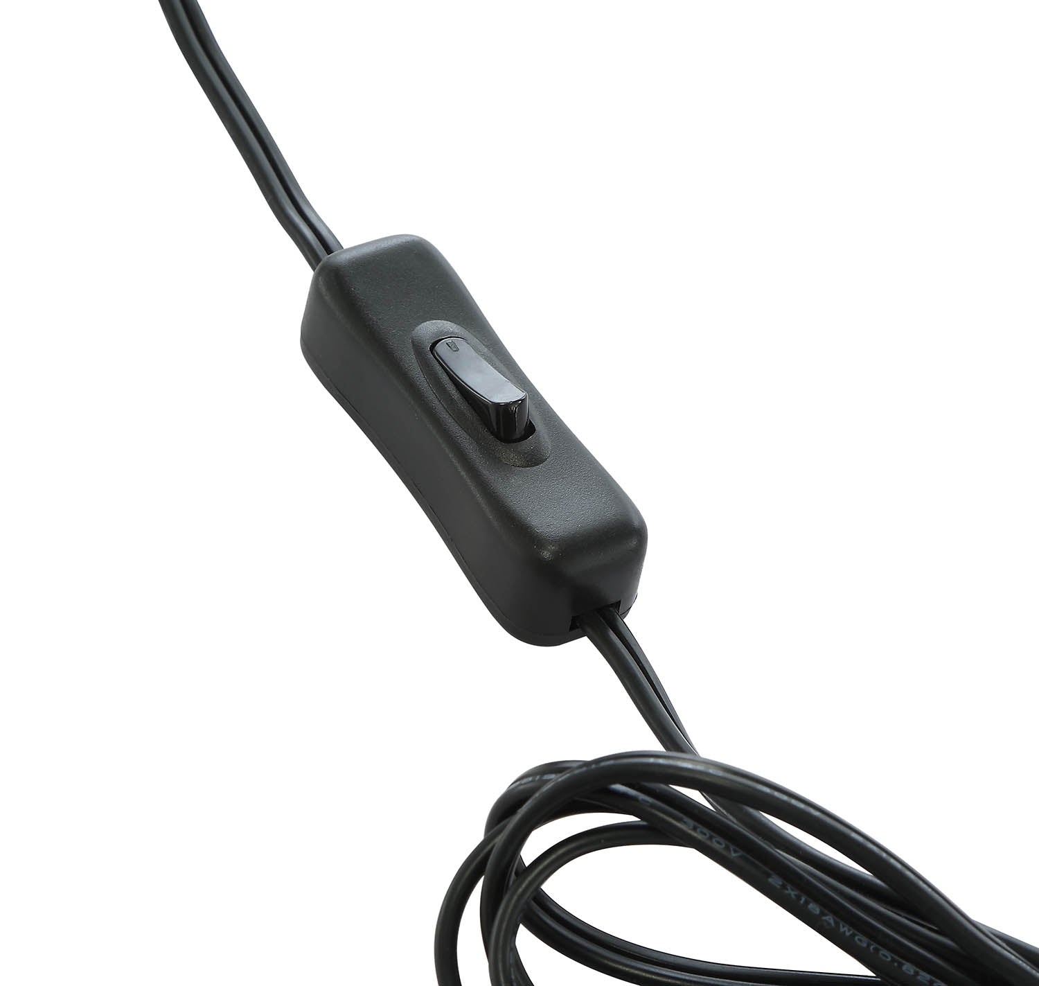 23" Silver Metal Table Lamp With Clear Drum Shade-Table Lamps-DECOROLALA