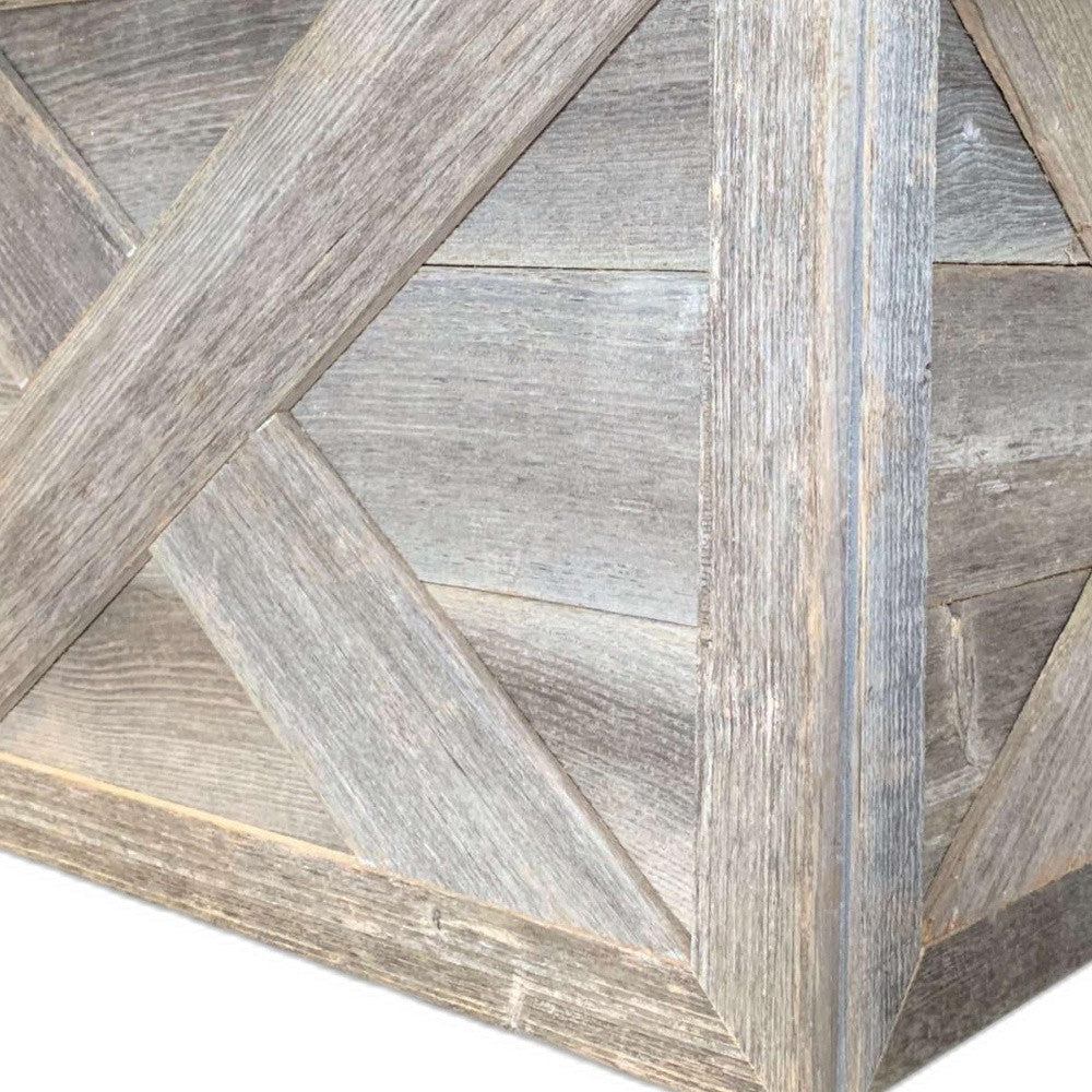 23" Thick Weathered Gray Christmas Tree Collar-Sculptures-DECOROLALA