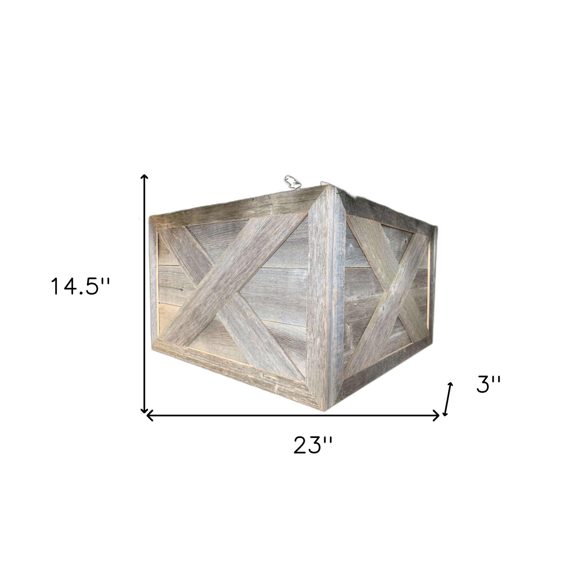 23" Thick Weathered Gray Christmas Tree Collar-Sculptures-DECOROLALA