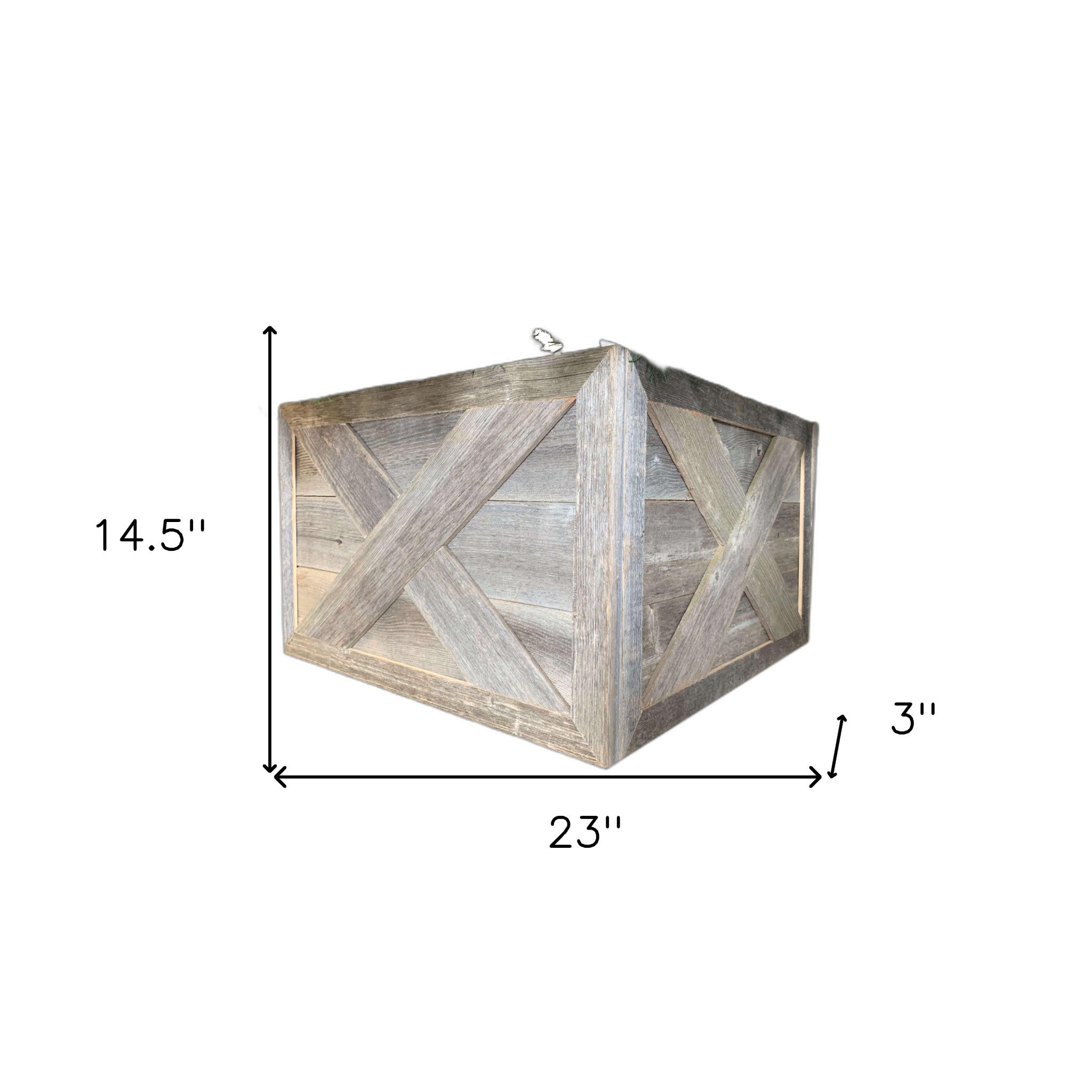 23" Thick Weathered Gray Christmas Tree Collar-Sculptures-DECOROLALA