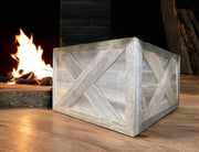 23" Thick Weathered Gray Christmas Tree Collar-Sculptures-DECOROLALA