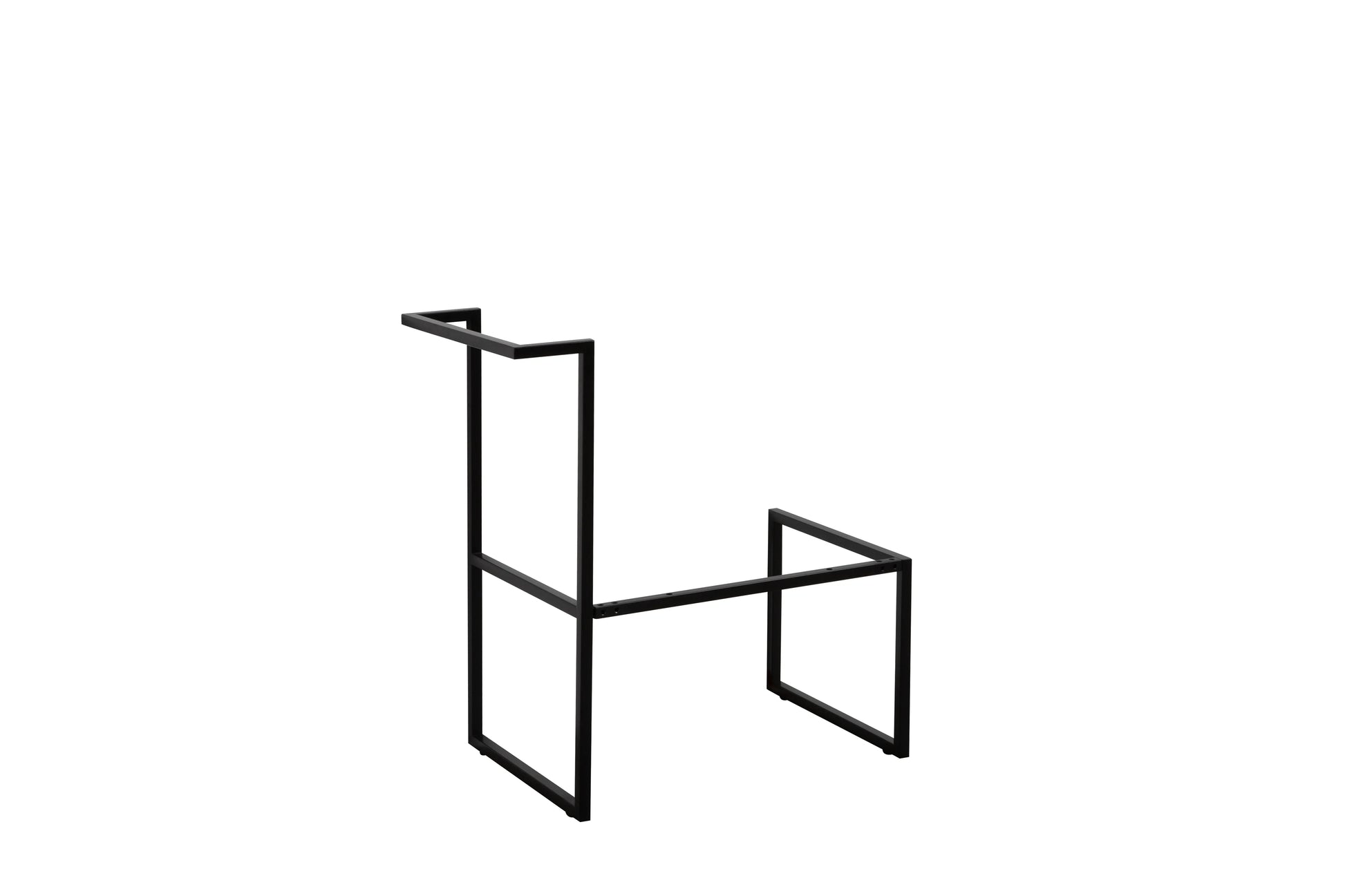 23 inch Matte Black Stainless Steel Frame for Wall-Mounted Vanities - 734*449*790-Faucet-DECOROLALA