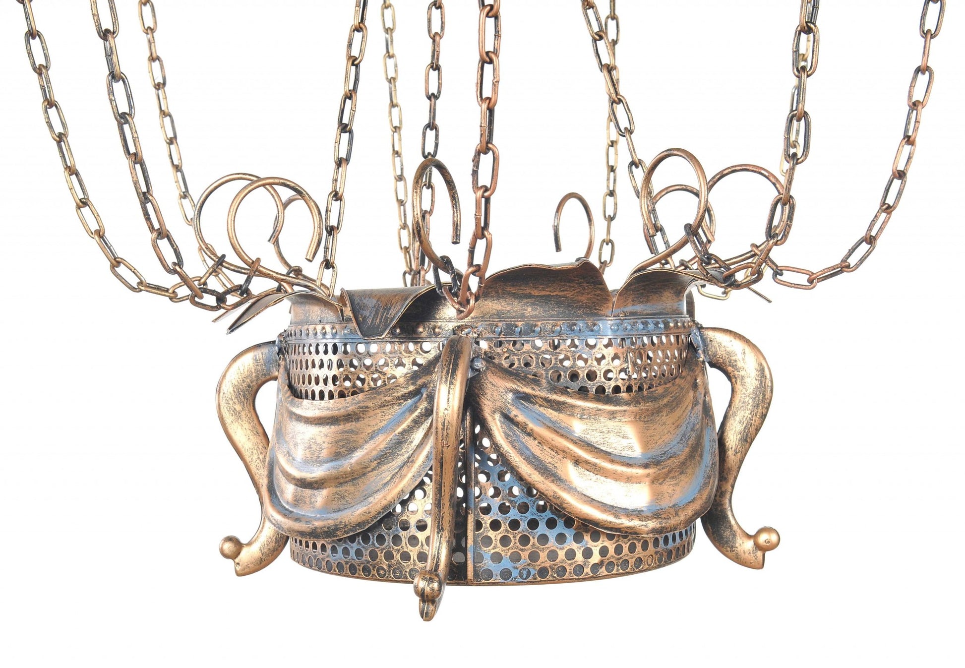 23" x 23" x 41" Vintage Hot Air Balloon Pendant-Pendants-Hanging Lights-DECOROLALA