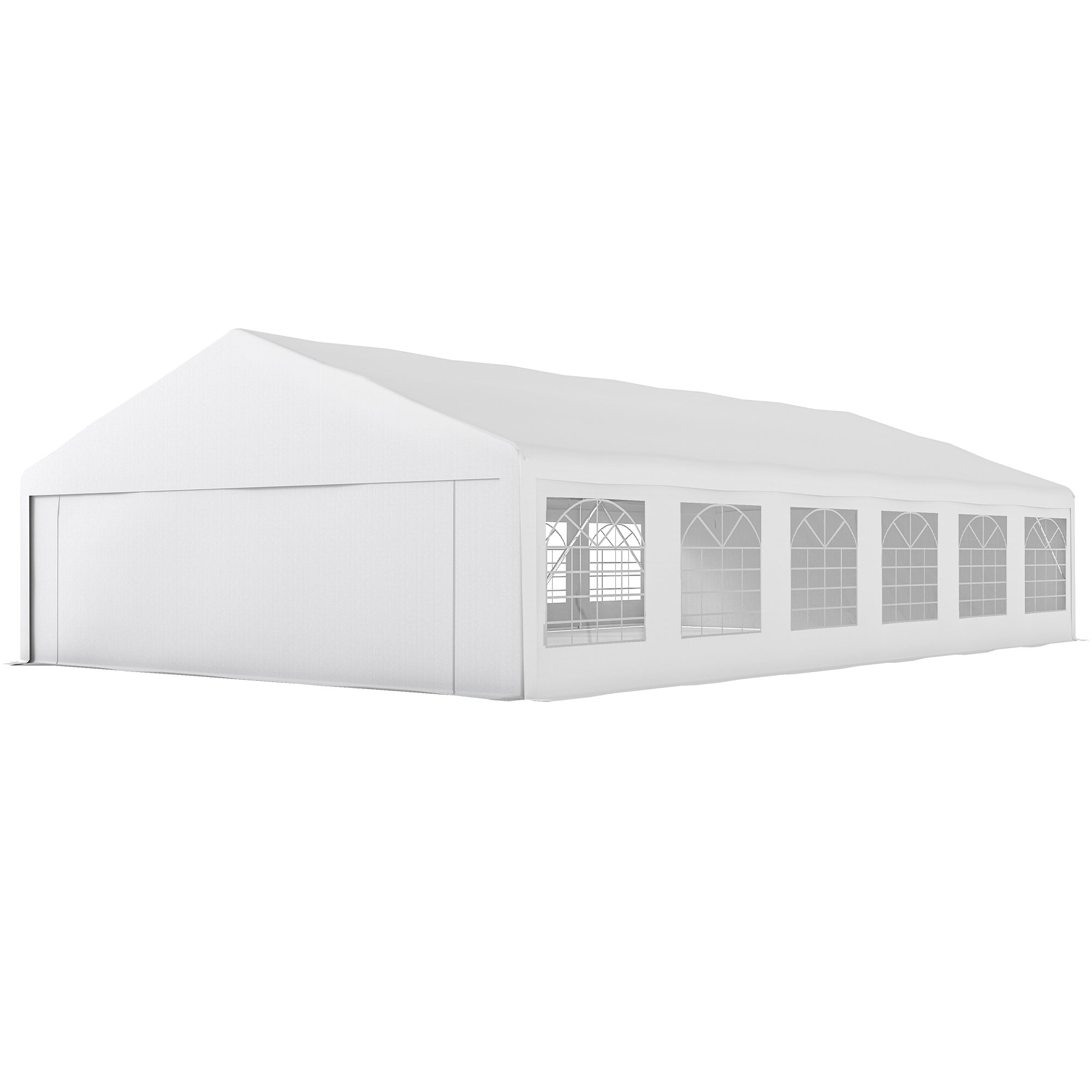 23' x 39' Heavy Duty Party Tent Canopy - White-Patio & Garden > Wedding & Events Tents > Canopy Tents-DECOROLALA