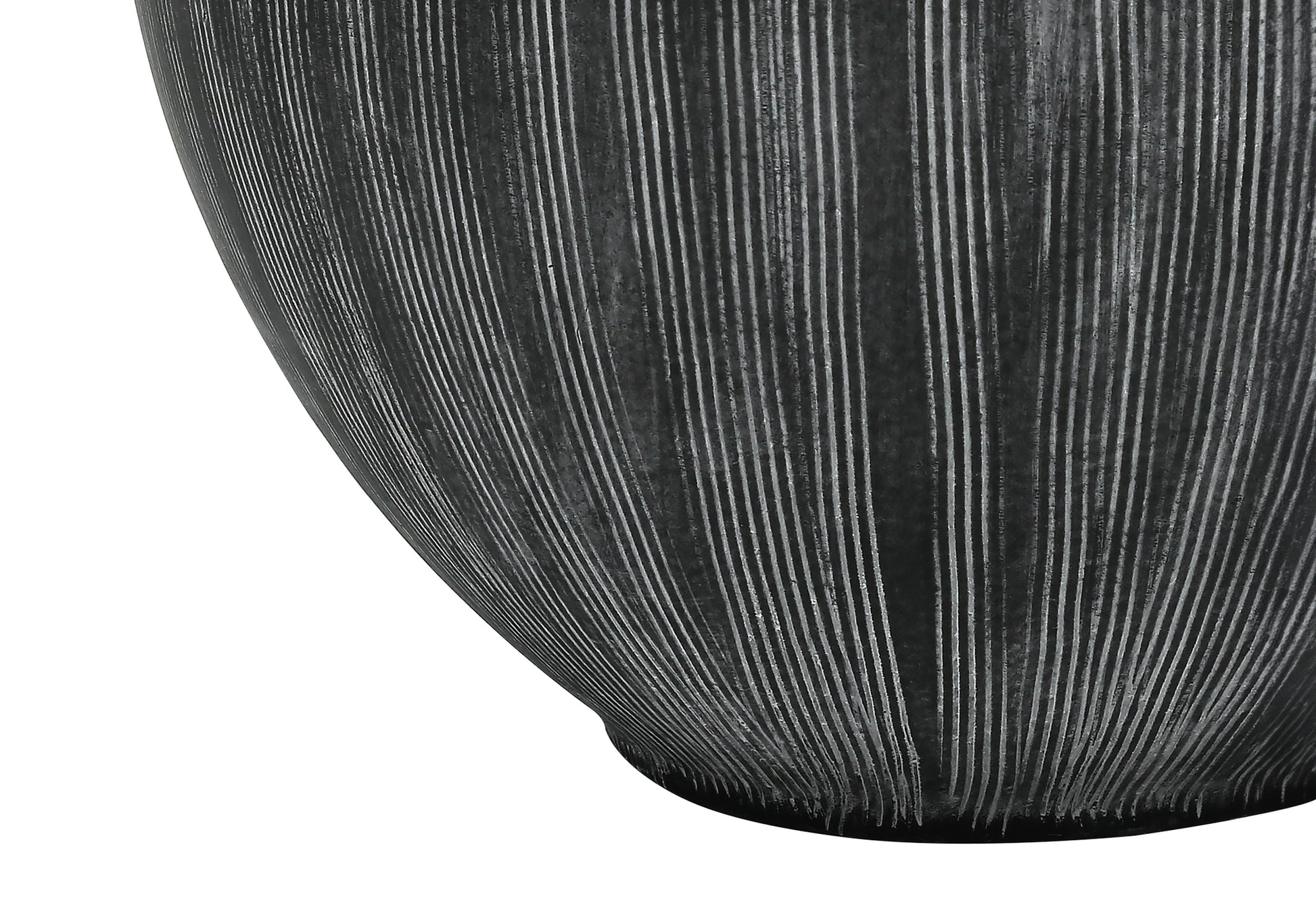 23"H Black Ceramic Table Lamp with Fabric Shade-Lighting-DECOROLALA
