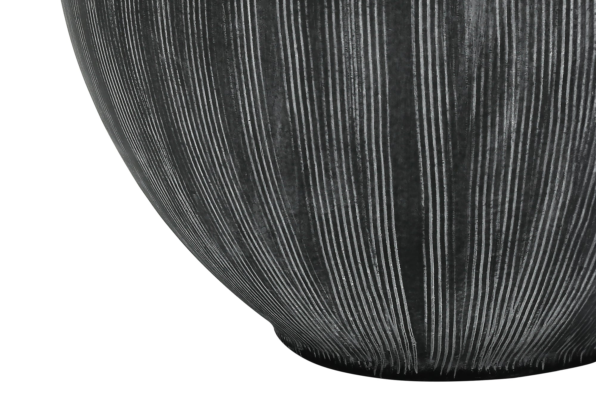 23"H Black Ceramic Table Lamp with Fabric Shade-Lighting-DECOROLALA