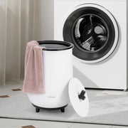 23L Luxury Bucket Towel Warmer with Fragrant Disc Holder - Black-Dryers-DECOROLALA