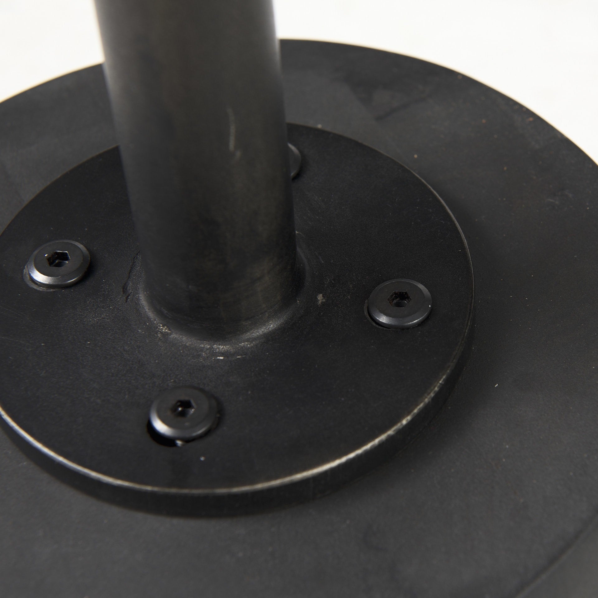 24" Black Solid and Manufactured Wood Round End Table-End-Side Tables-DECOROLALA