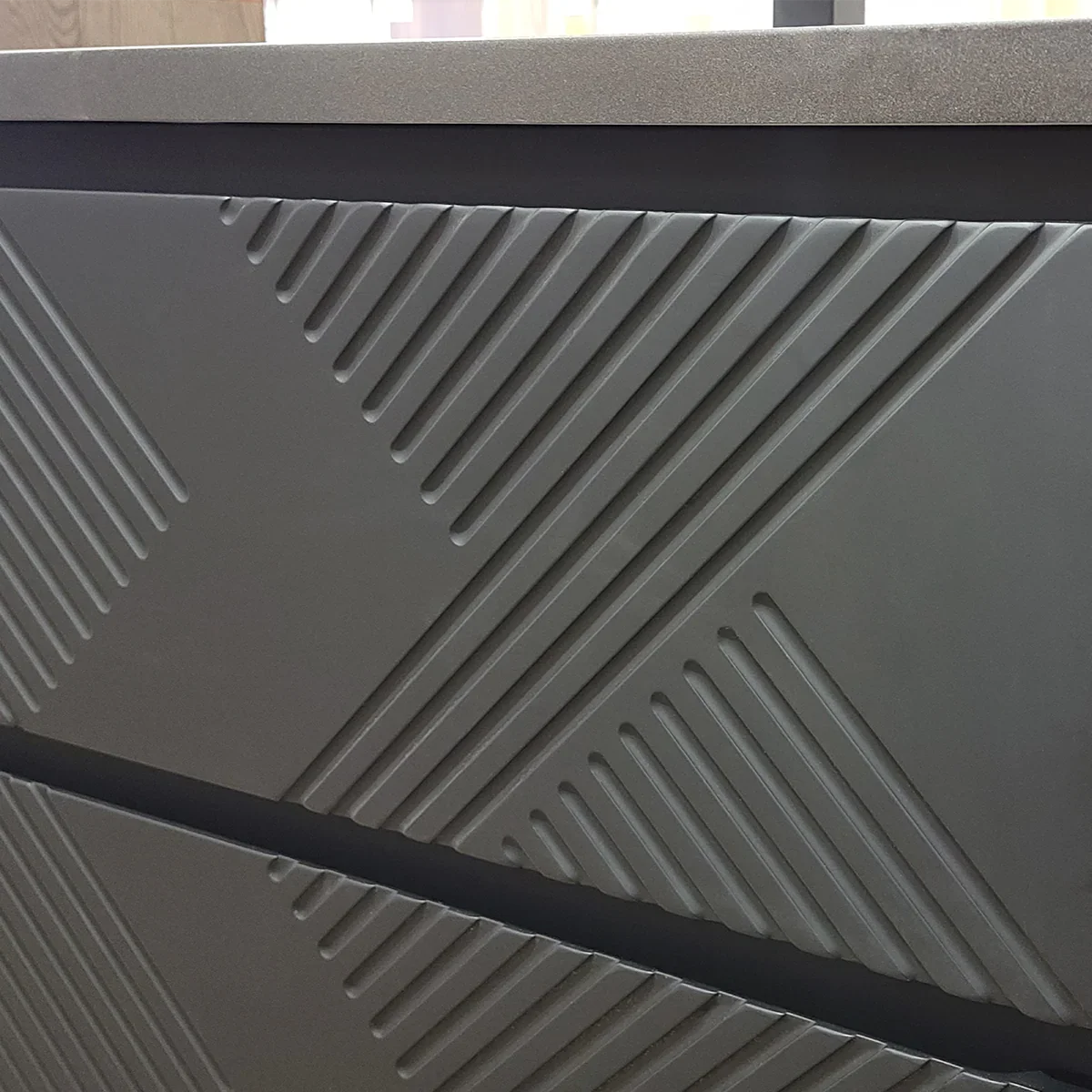 24" Black Wall Mount Bathroom Vanity with Black Engineered Quartz Countertop-Migration_Bathroom Vanities-DECOROLALA