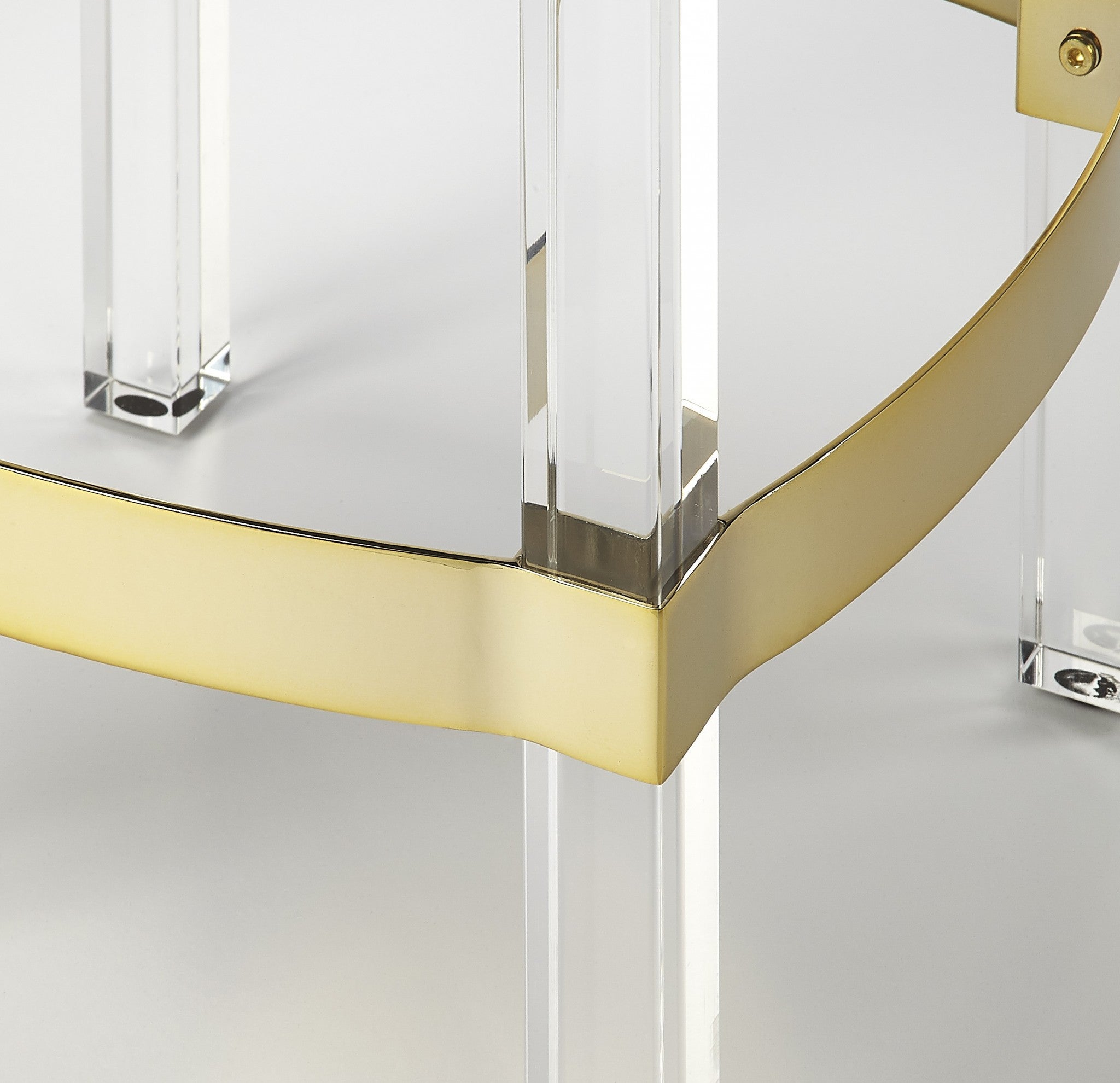 24" Black and Clear Stainless Steel and Steel Backless Counter Height Bar Chair-Bar Chairs-DECOROLALA