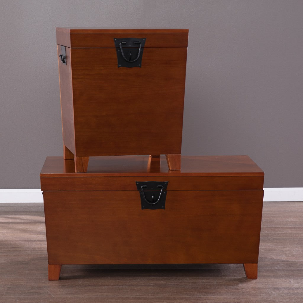 24" Brown Solid Wood Square End Table-End-Side Tables-DECOROLALA