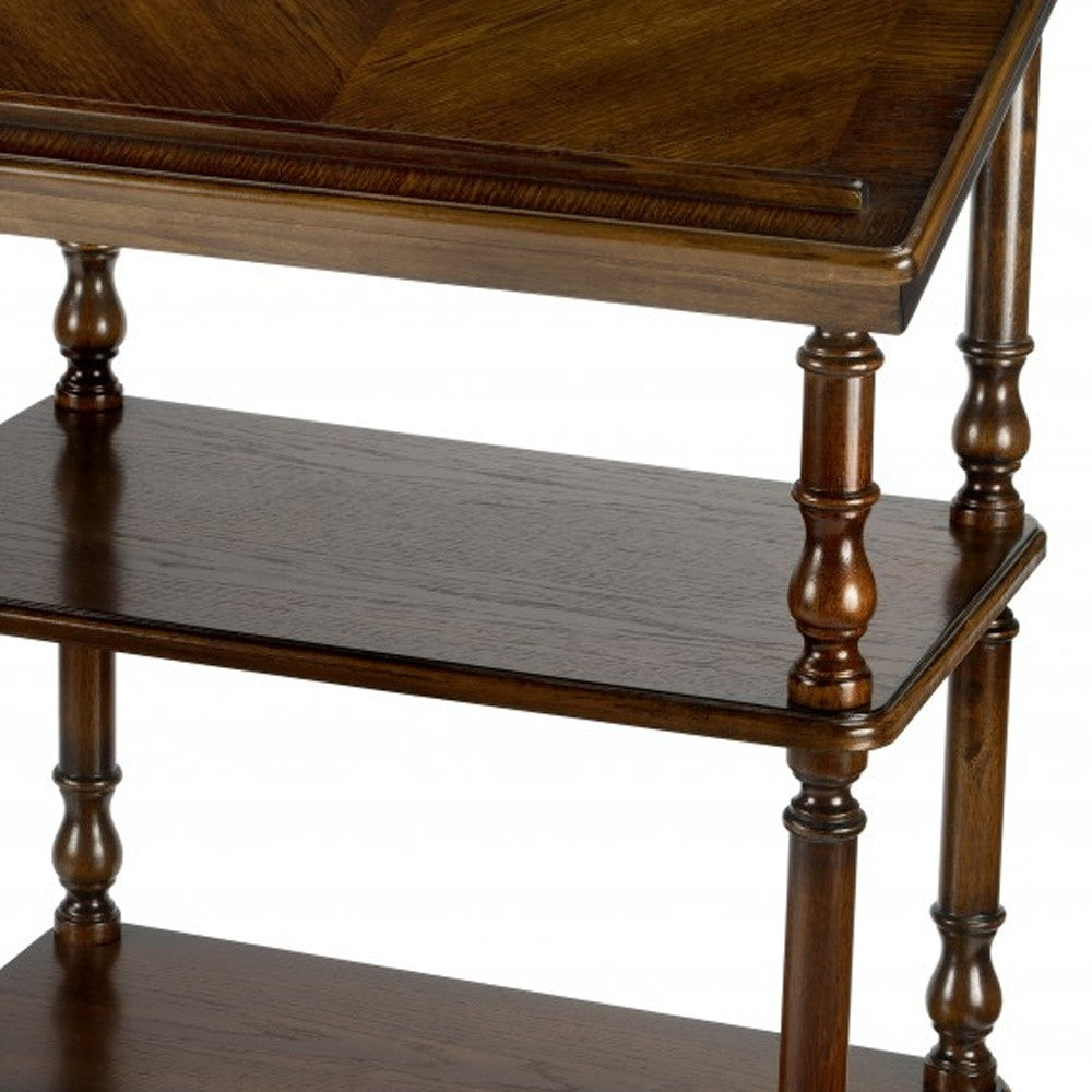 24" Brown Standing Desk-Desks-DECOROLALA