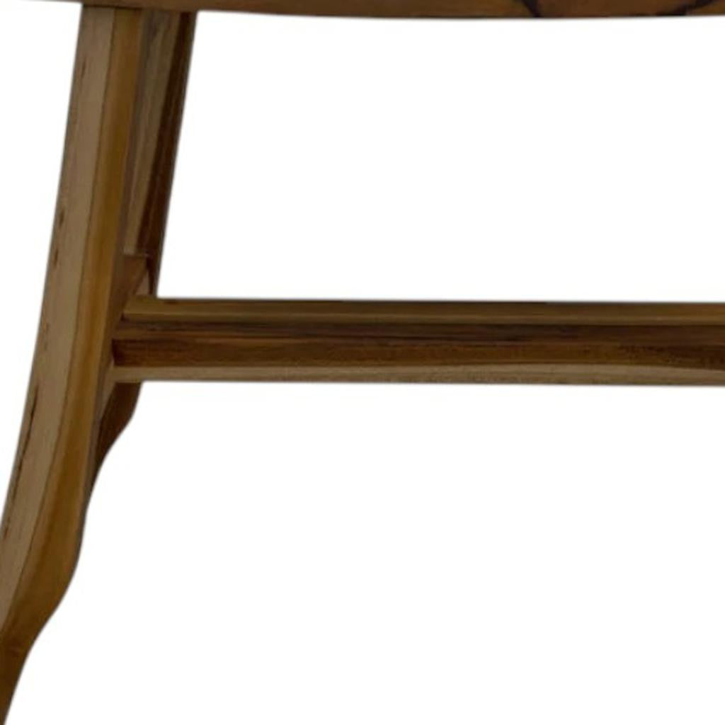 24" Brown Teak Rectangular Shower Bench-Shower Benches-DECOROLALA