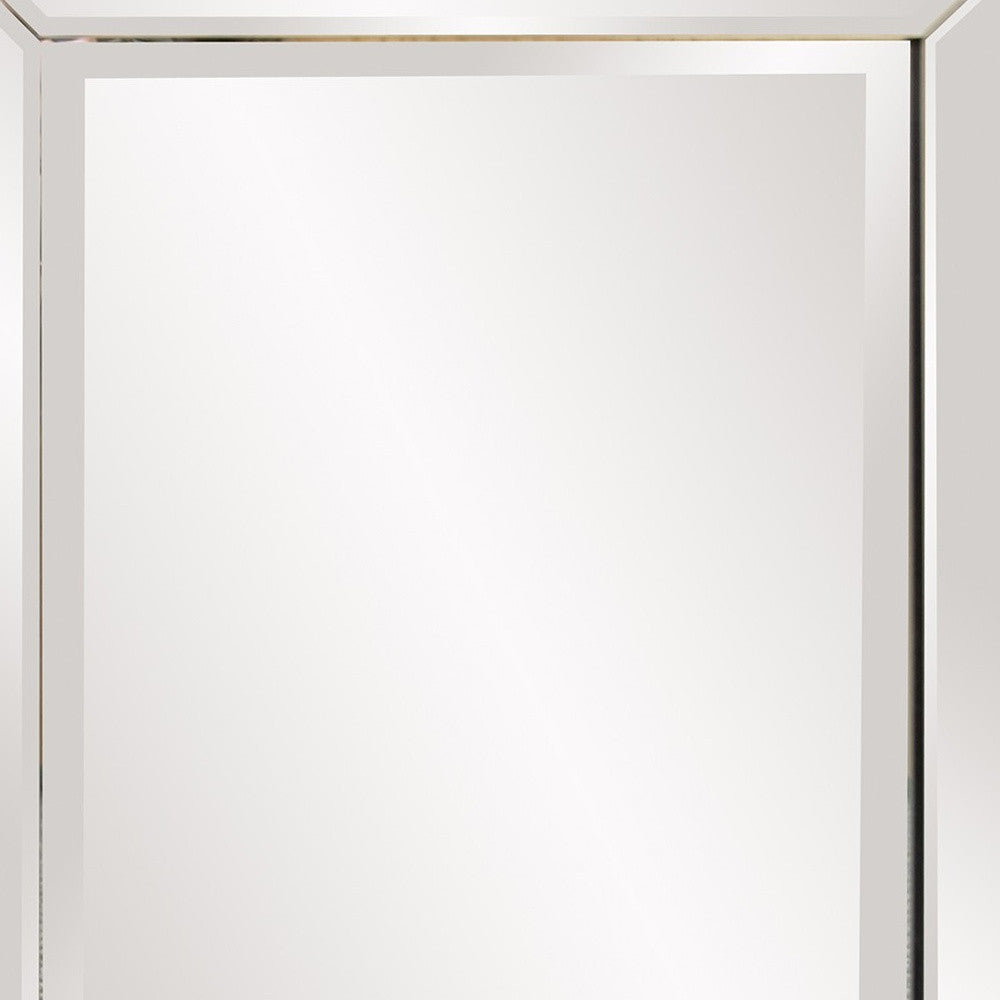 24" Clear Beveled Edge Frame Accent Mirror-Mirrors-DECOROLALA