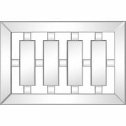 24" Clear Glass Framed Accent Mirror-Mirrors-DECOROLALA