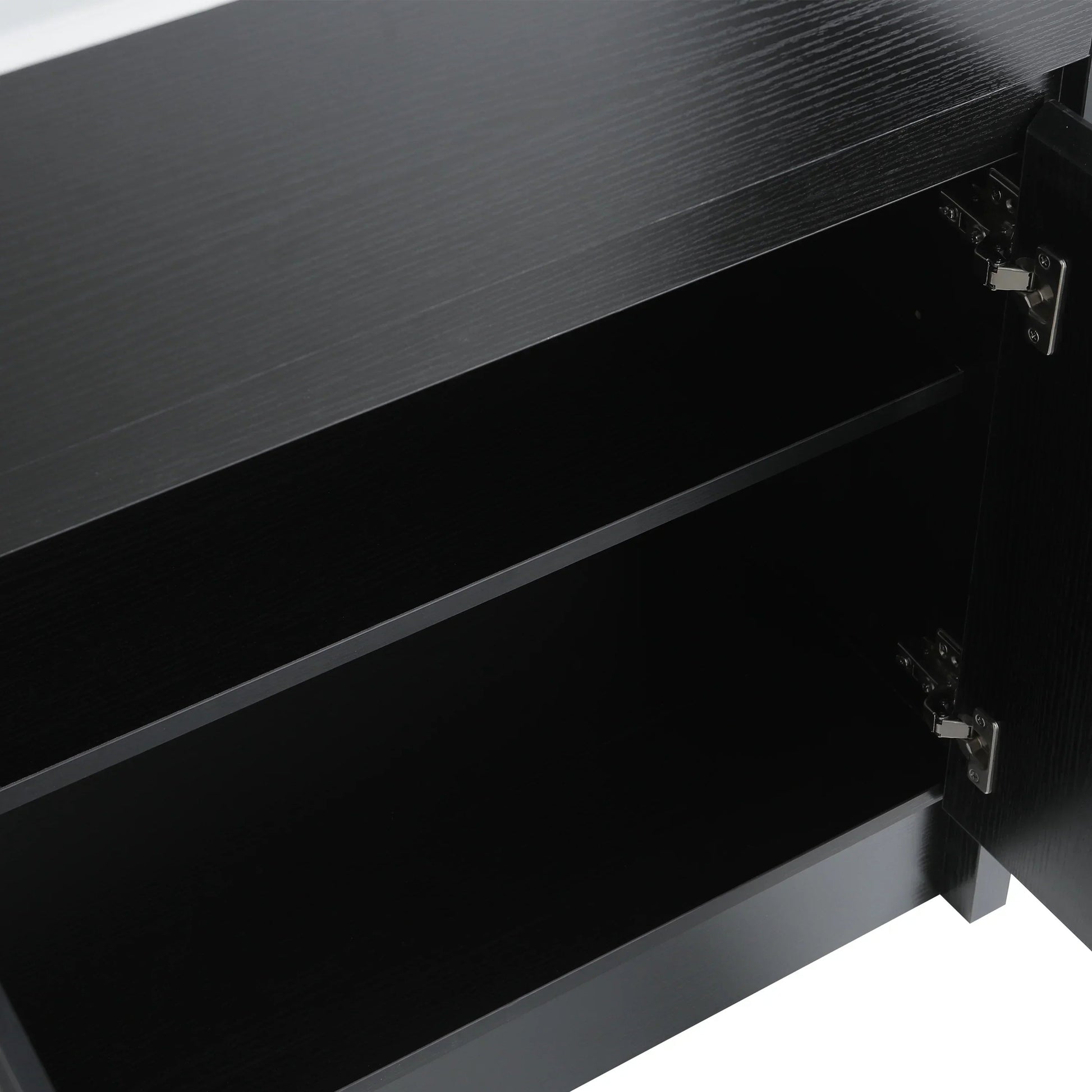 24" Dark Brown Oak Freestanding Bathroom Vanity with White Ceramic Countertop-Migration_Bathroom Vanities-DECOROLALA