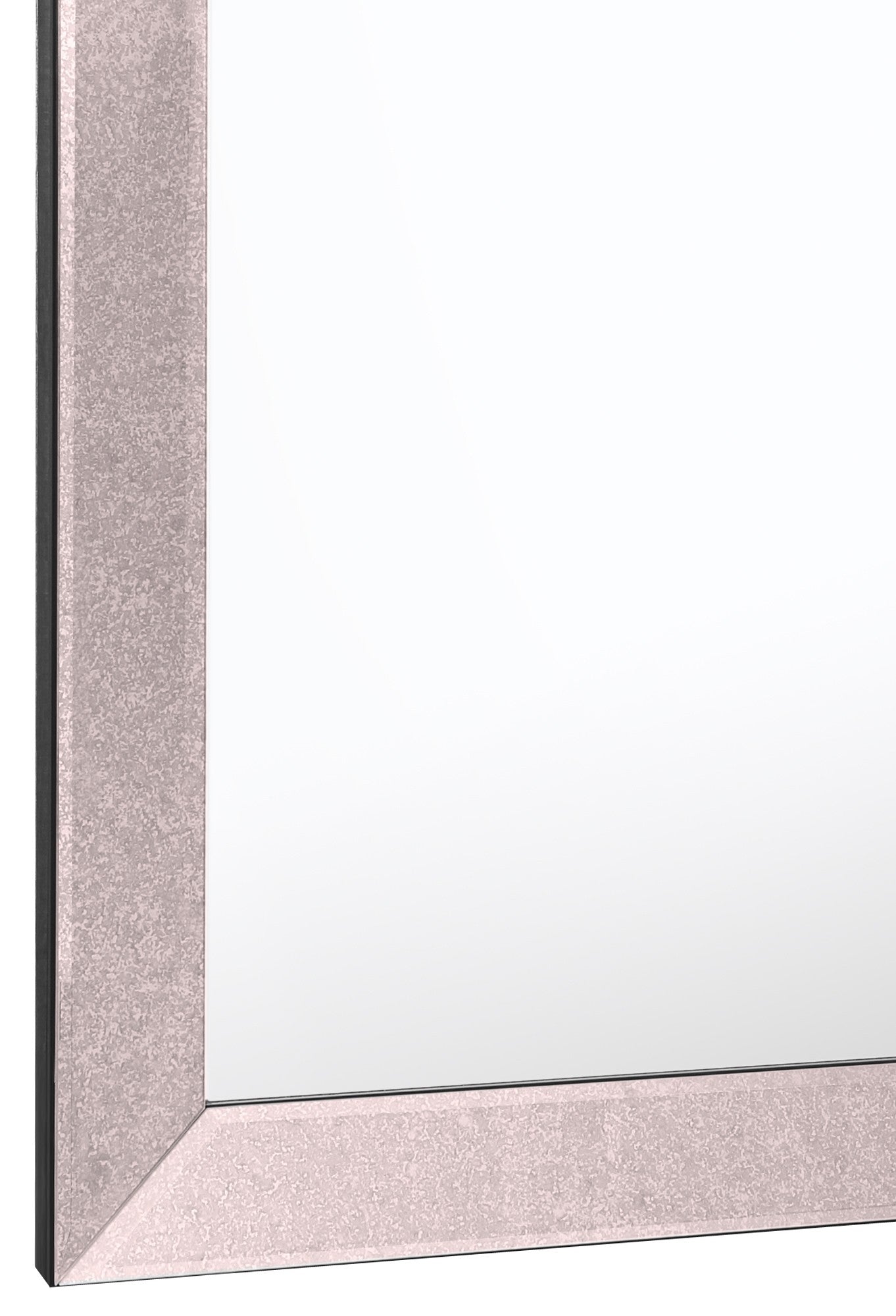 24" Gray Square Glass Framed Accent Mirror-Mirrors-DECOROLALA