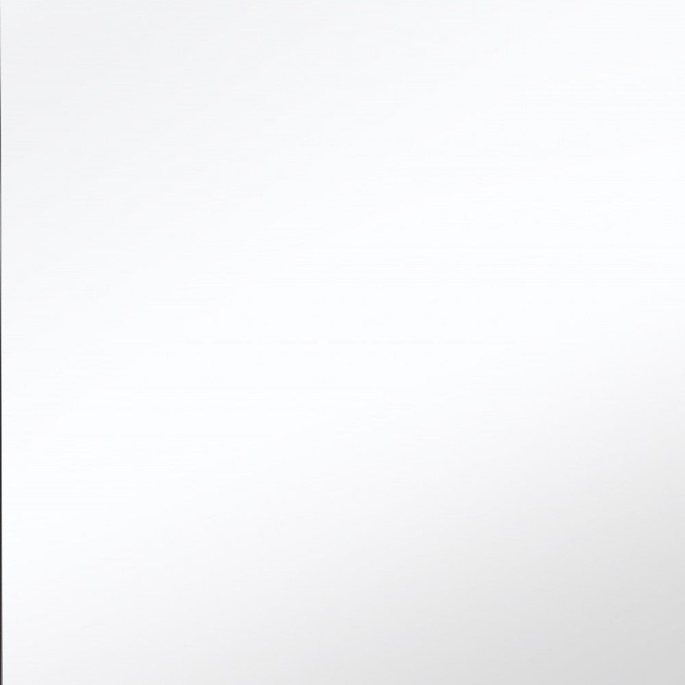 24" Gray Square Glass Framed Accent Mirror-Mirrors-DECOROLALA